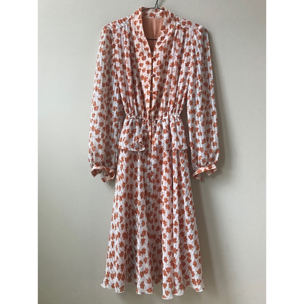 50s, 60s vintage floral spring dress from Tokyo